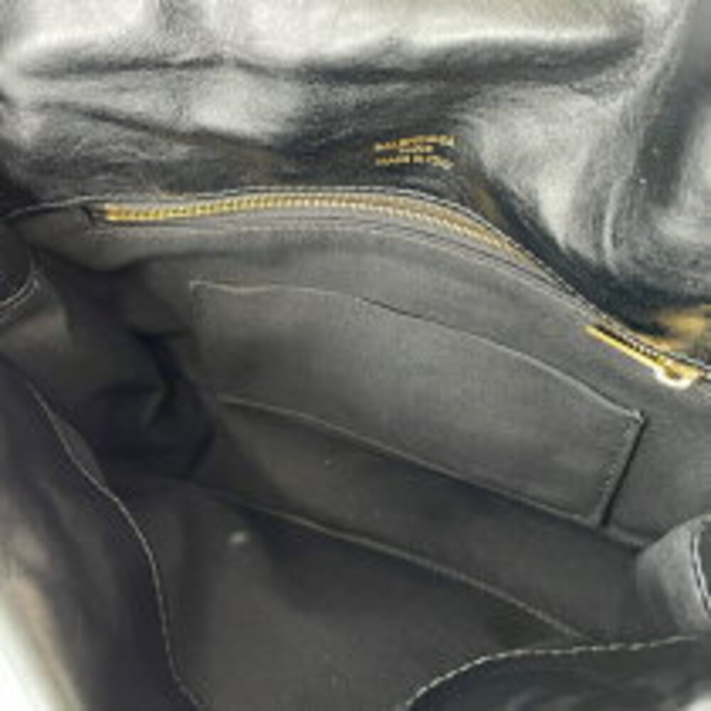 Balenciaga Monaco One Shoulder Hobo Bag Black Leather - Picture 5 of 7